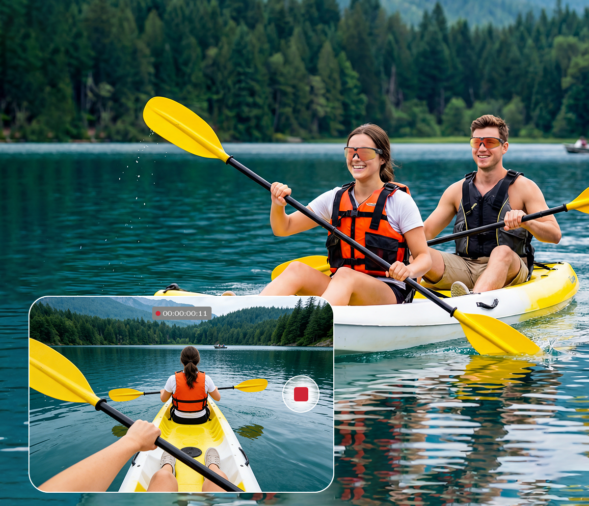 BleeqUp Ranger AI Sports Camera Glasses - Standard Lens