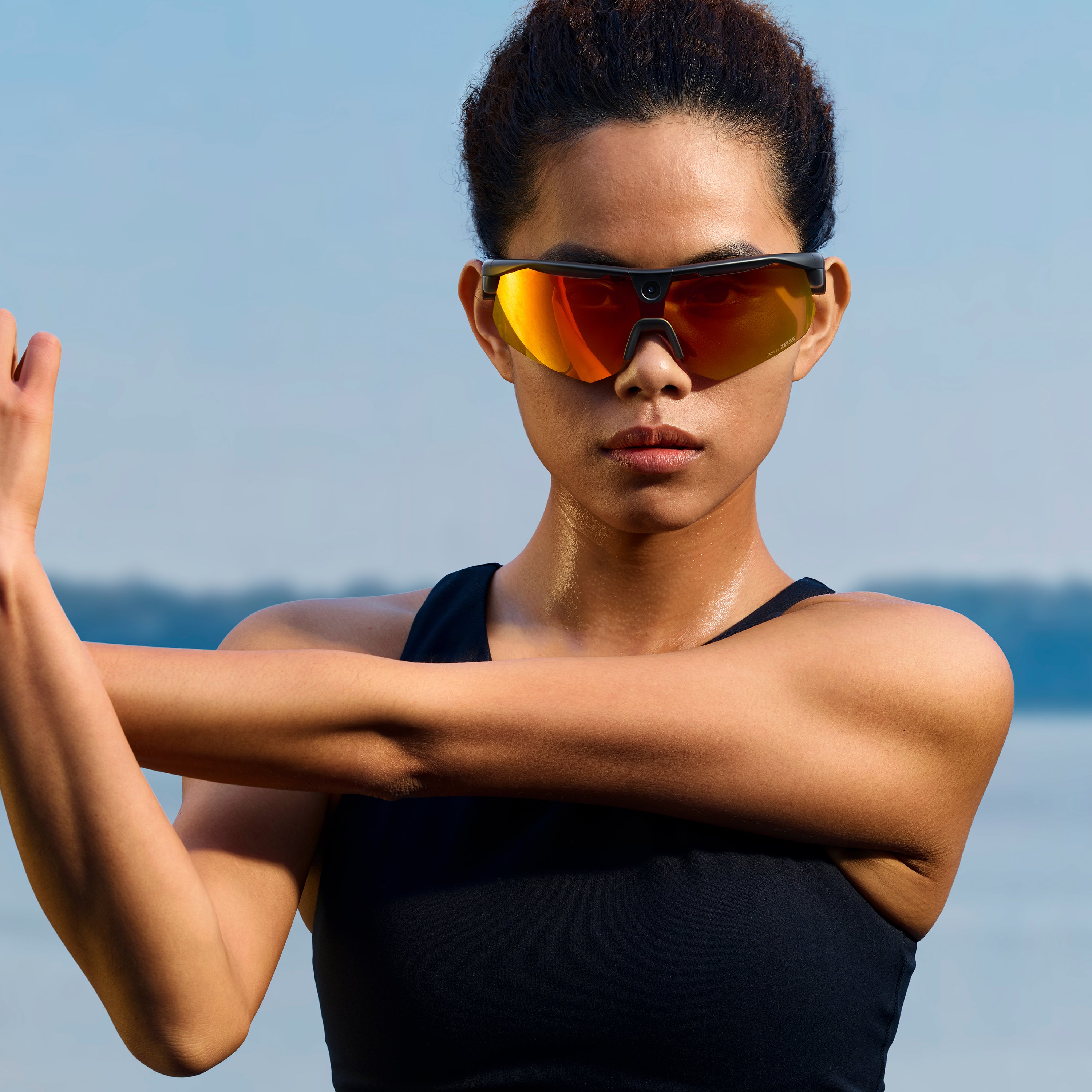 BleeqUp Ranger Occhiali Sportivi con Fotocamera AI - Lente Standard